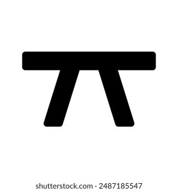 Table Icon Vector Symbol Design Illustration