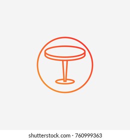 Table icon.gradient illustration isolated vector sign symbol