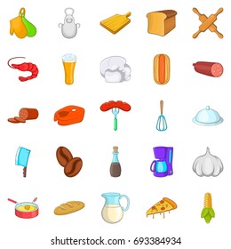 Table icons set. Cartoon set of 25 table vector icons for web isolated on white background