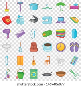 Table icons set. Cartoon style of 36 table vector icons for web for any design