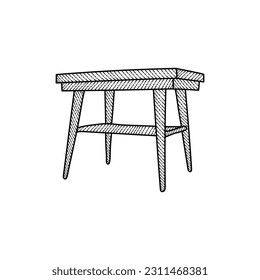 Table Interior line logo, Table Line Simple Logo Design, suitable for any business