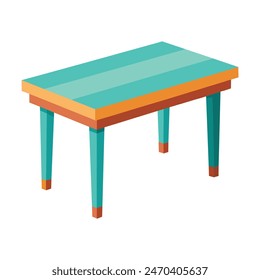 table isolated on white background