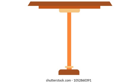 Table isolated vector illustration