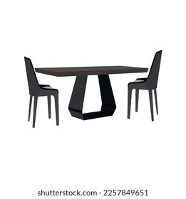 Table isolated in white background.Tables and chairs on white background.tables on the background white.Tables furniture of wood, interior wooden desks.Dining table with chairs on white background.