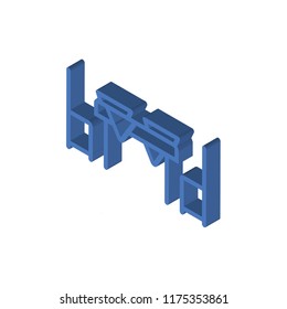 Table isometric left top view 3D icon
