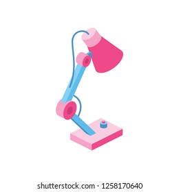 Table lamp 3D Vector Isometric icon