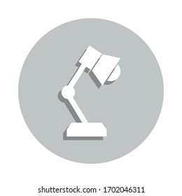 table lamp badge icon. Simple glyph, flat vector of web icons for ui and ux, website or mobile application