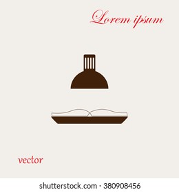 table lamp and book icon
