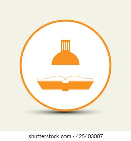 table lamp and book icon