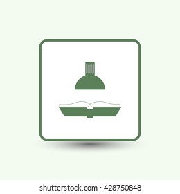 table lamp and book icon