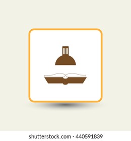 table lamp and book icon