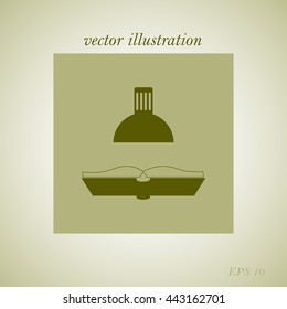 table lamp and book icon