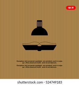 table lamp and book icon