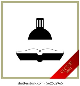 table lamp and book icon