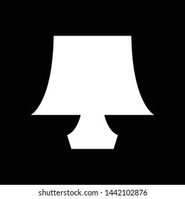 Table lamp decoration vector icon