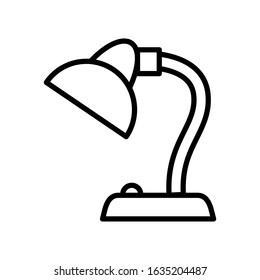 Table lamp, desk lamp, icon vector sign and symbol on trendy design