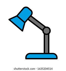 Table lamp, desk lamp, icon vector sign and symbol on trendy design