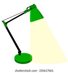 Table lamp, desk lamp, table lamp isolated, modern table lamp