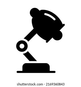 Tischlampe Finanz-Vektorliniensymbol. Bearbeitbarer Stroke Pixel perfekt.