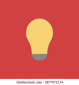 Table lamp. Flat design. Illustration	