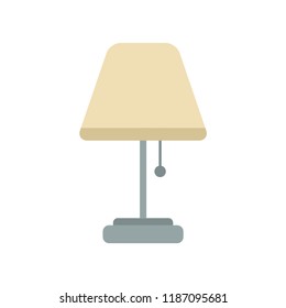 Table lamp flat icon. You can be used Table lamp icon for several purposes like: websites, UI, UX, print templates, promotional materials, info-graphics, web and mobile phone apps.