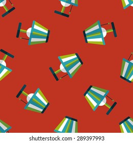 Table lamp flat icon,eps10 seamless pattern background