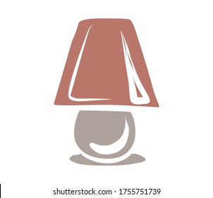 Tischlampe. Bodenlampe. Lüster. Vektorbild, handgezeichnet von einem Set über Heimleben und Komfort. Es gibt viele Haushaltsartikel und Möbel. Doodle-Stil. Set von Einzelzeichnungen.