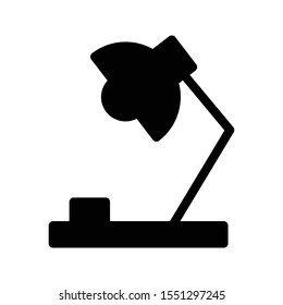 table lamp glyph flat icon