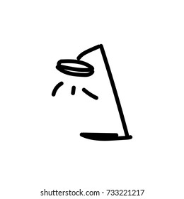 table lamp hand drawing