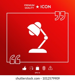 Table lamp icon