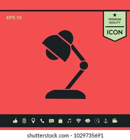 Table lamp icon
