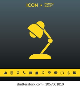 Table lamp icon