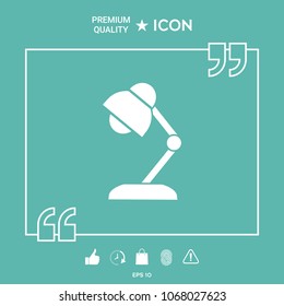 Table lamp icon