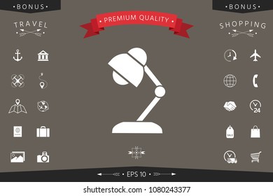 Table lamp icon
