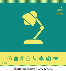 Table lamp icon
