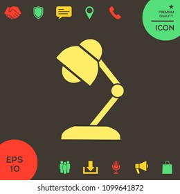 Table lamp icon