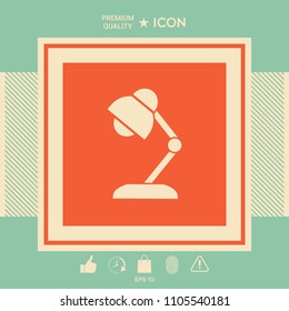 Table lamp icon