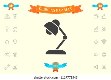 Table lamp icon