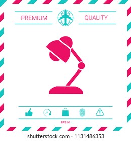 Table lamp icon