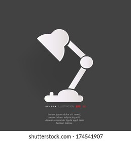 Table lamp icon