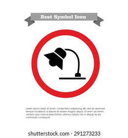 Table lamp icon