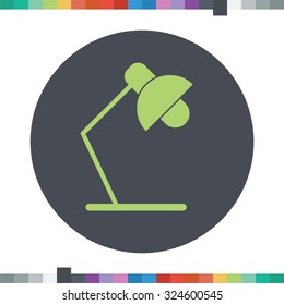 Table lamp icon.