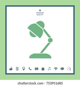 Table lamp icon