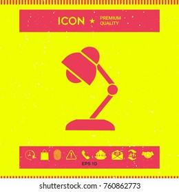 Table lamp icon