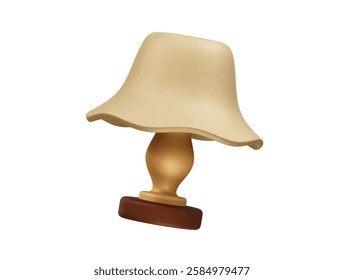 table lamp icon 3d. Table lamp icon 3d rendering illustration