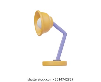 Table lamp icon 3d rener illustration 