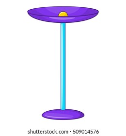 Table lamp icon. Cartoon illustration of lamp vector icon for web design