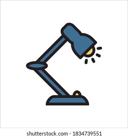 Illustration der Vektorvorlage für die Vektorgrafik der Tabellenlampe