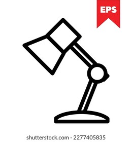 table lamp icon design in eps format
