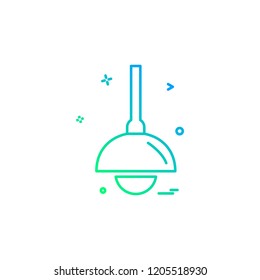 Table Lamp icon design vector